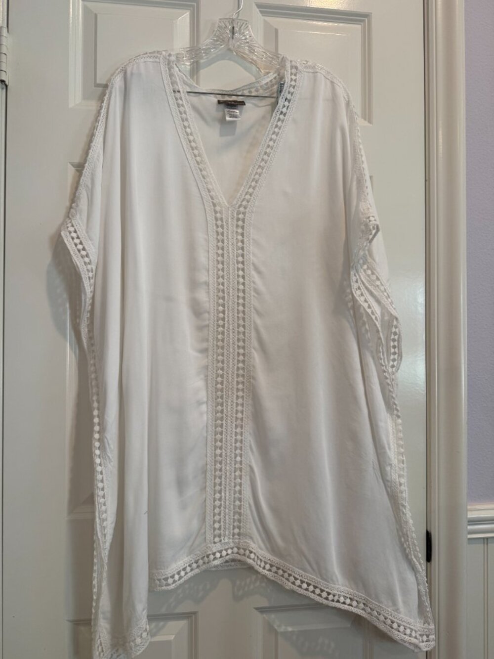 Tommy Bahama Lace Trim Tunic Cover up Size "S"